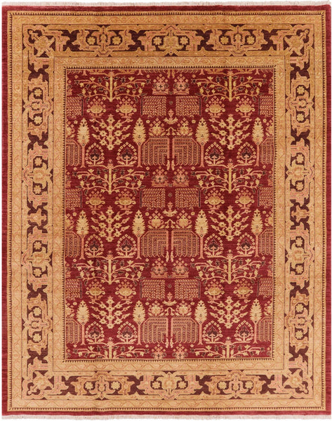 Persian Ziegler Handmade Wool Rug - 8' 0" X 9' 10" - Golden Nile