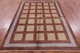 Persian Gabbeh Hand Knotted Wool Area Rug - 5' 8" X 7' 10" - Golden Nile