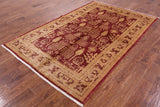 Peshawar Hand Knotted Wool Rug - 5' 5" X 8' 3" - Golden Nile