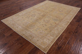 Peshawar Handmade Wool Area Rug - 6' 2" X 9' 2" - Golden Nile