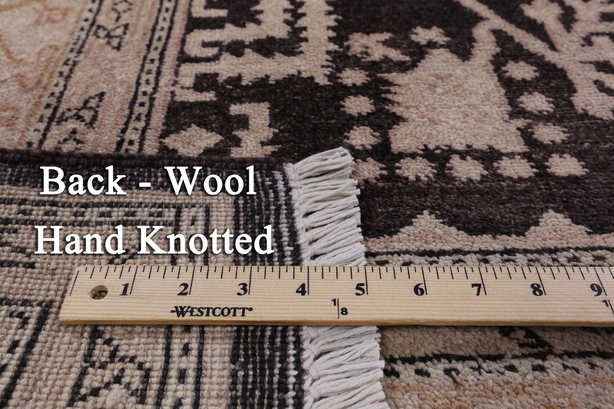 Peshawar Handmade Rug - 6' 1" X 9' 3" - Golden Nile