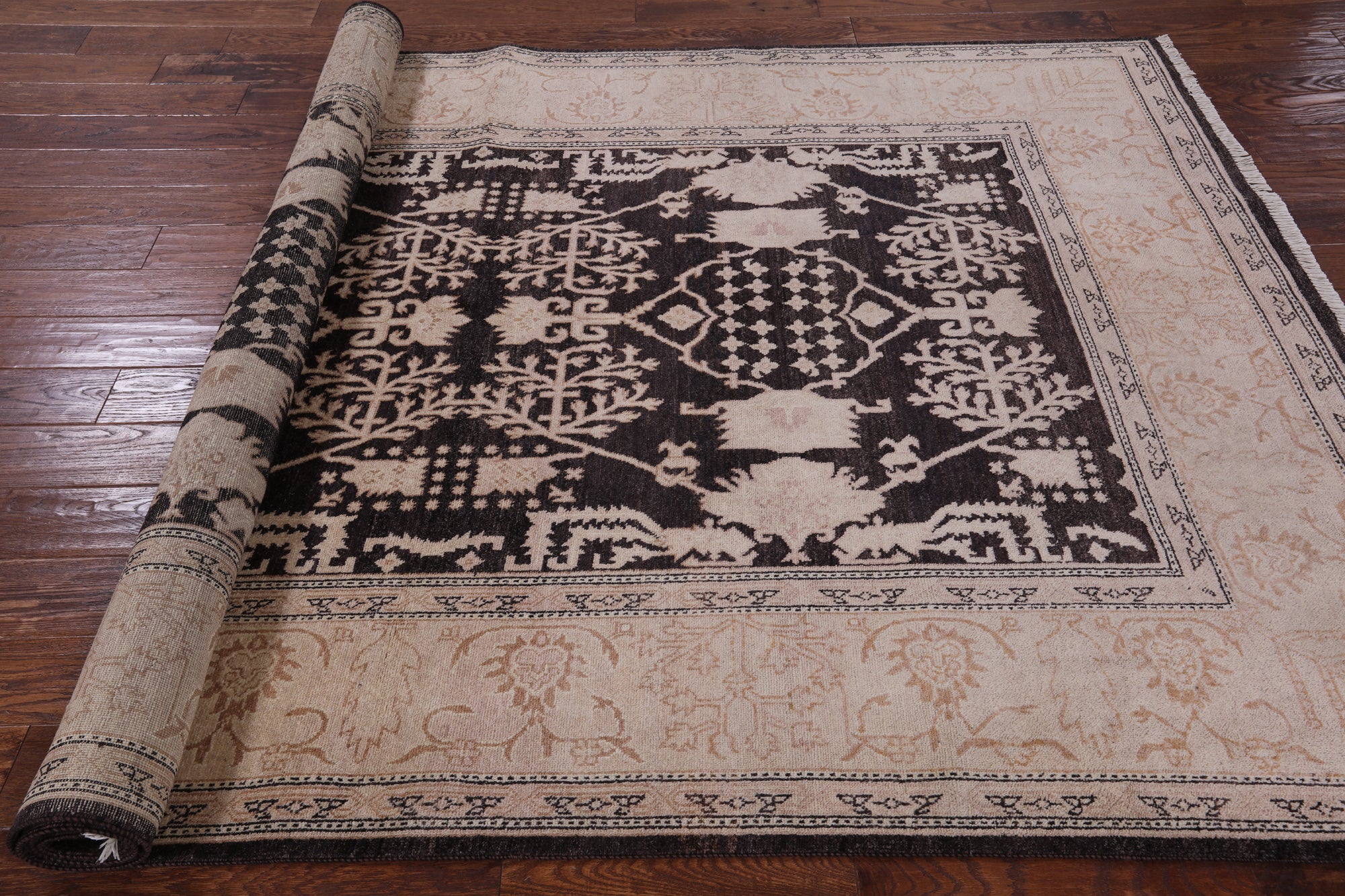 Peshawar Handmade Rug - 6' 1" X 9' 3" - Golden Nile