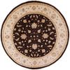 Round Peshawar Hand Knotted Rug - 7' 9" X 8' 1" - Golden Nile