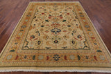 Hand Knotted Oriental Heriz Serapi Rug - 8' X 10' 3" - Golden Nile