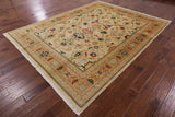 Hand Knotted Oriental Heriz Serapi Rug - 8' X 10' 3" - Golden Nile