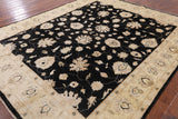 Black Peshawar Handmade Area Rug - 8' 3" X 9' 10" - Golden Nile