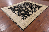 Black Peshawar Handmade Area Rug - 8' 3" X 9' 10" - Golden Nile