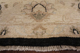 Black Peshawar Handmade Area Rug - 8' 3" X 9' 10" - Golden Nile