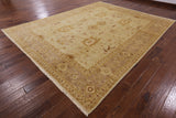 Chobi Peshawar Hand Knotted Wool Rug - 9' 2" X 11' 9" - Golden Nile