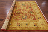 Peshawar Oriental Area Rug - 8' 1" X 10' 1" - Golden Nile