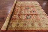 Hand Knotted Oriental Peshawar Rug - 8' 1" X 9' 7" - Golden Nile