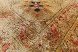 Hand Knotted Oriental Peshawar Rug - 8' 1" X 9' 7" - Golden Nile