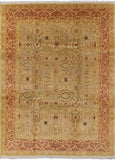 Peshawar Handmade Wool Area Rug - 9' 2" X 12' 0" - Golden Nile