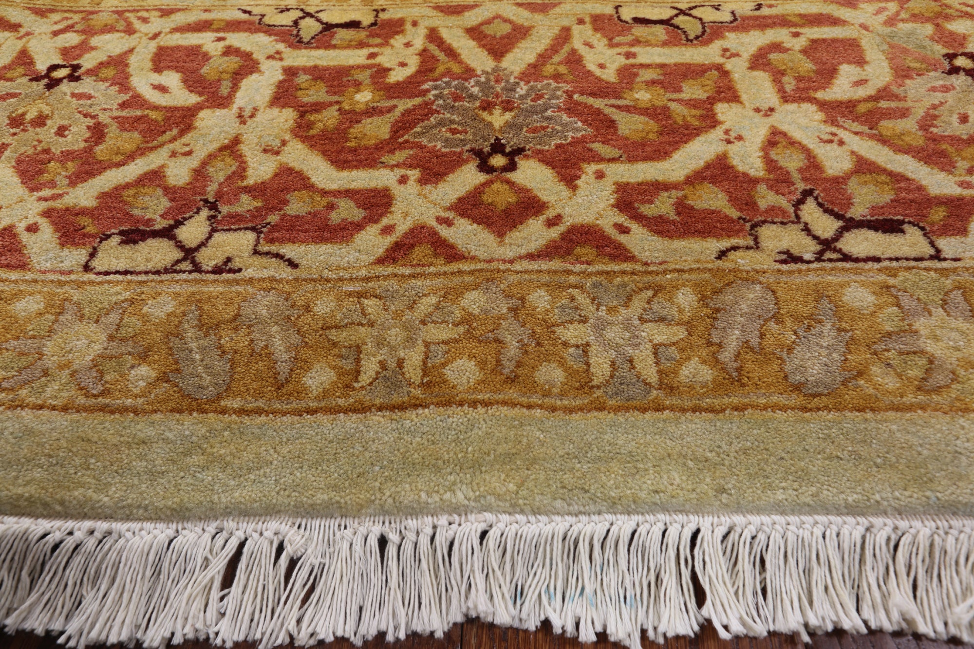 Peshawar Handmade Wool Area Rug - 9' 2" X 12' 0" - Golden Nile