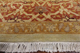 Peshawar Handmade Wool Area Rug - 9' 2" X 12' 0" - Golden Nile