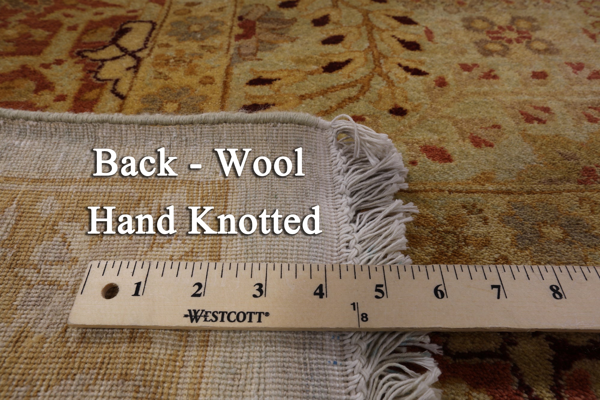 Peshawar Handmade Wool Area Rug - 9' 2" X 12' 0" - Golden Nile