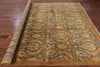 William Morris Hand Knotted Wool Area Rug - 9' 0" X 12' 0" - Golden Nile