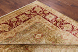 Peshawar Hand Knotted Wool Area Rug - 9' 1" X 12' 3" - Golden Nile