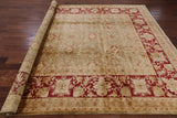 Peshawar Hand Knotted Wool Area Rug - 9' 1" X 12' 3" - Golden Nile