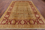 Peshawar Hand Knotted Wool Area Rug - 9' 1" X 12' 3" - Golden Nile