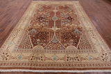 Peshawar Hand Knotted Wool Area Rug - 9' 2" X 12' 4" - Golden Nile