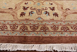 Peshawar Hand Knotted Wool Area Rug - 9' 2" X 12' 4" - Golden Nile