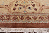 Peshawar Hand Knotted Wool Area Rug - 9' 2" X 12' 4" - Golden Nile