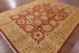 8 X 10 Hand Knotted Peshawar Area Rug - Golden Nile