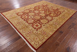 8 X 10 Hand Knotted Peshawar Area Rug - Golden Nile