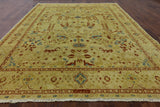 9 X 12 Hand Knotted Chobi Peshawar Area Rug - Golden Nile