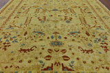 9 X 12 Hand Knotted Chobi Peshawar Area Rug - Golden Nile