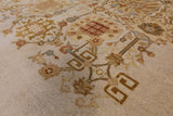 Peshawar Hand Knotted Wool Area Rug - 8' 1" X 10' 4" - Golden Nile