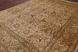 Ivory Peshawar Handmade Wool Rug - 9' 3" X 12' 0" - Golden Nile