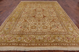 Ivory Peshawar Handmade Wool Rug - 9' 3" X 12' 0" - Golden Nile