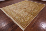 Ivory Peshawar Handmade Wool Rug - 9' 3" X 12' 0" - Golden Nile