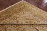 Ivory Peshawar Handmade Wool Rug - 9' 3" X 12' 0" - Golden Nile