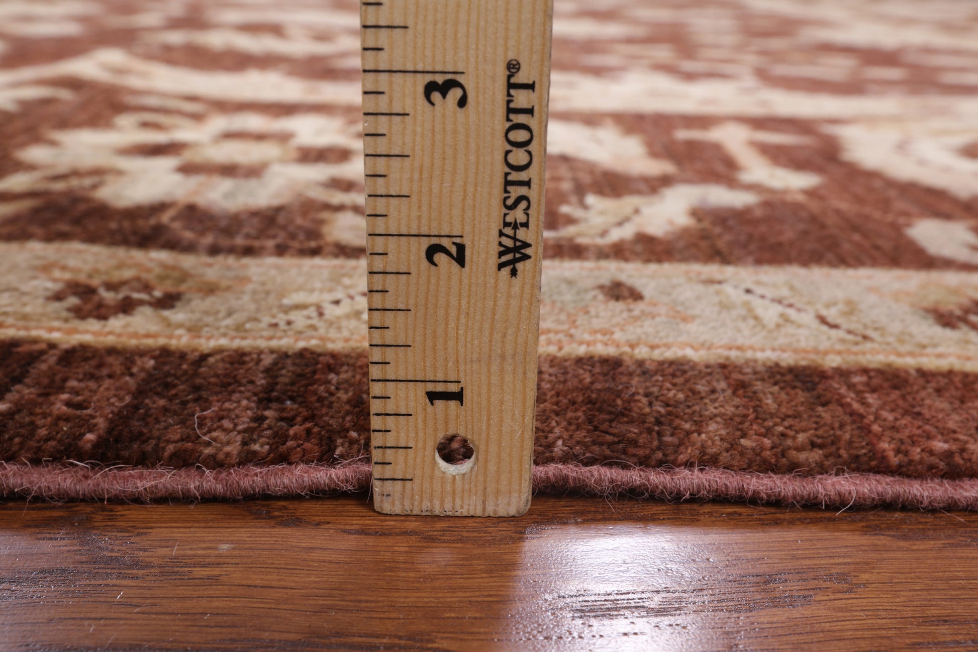 Brown Peshawar Hand Knotted Wool Rug - 8' 9" X 11' 10" - Golden Nile