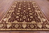 Brown Peshawar Hand Knotted Wool Rug - 8' 9" X 11' 10" - Golden Nile