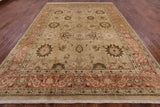 Peshawar Hand Knotted Wool Rug - 8' 10" X 12' 6" - Golden Nile