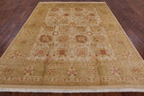 Peshawar Hand-Knotted Wool Area Rug - 8' 1" X 10' 3" - Golden Nile