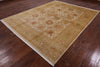 Peshawar Hand-Knotted Wool Area Rug - 8' 1" X 10' 3" - Golden Nile