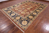 Hand Knotted Peshawar Wool Area Rug - 8' 10" X 11' 10" - Golden Nile