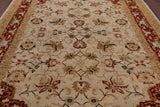 Ivory Chobi Peshawar Handmade Wool Area Rug - 8' 1" X 10' 4" - Golden Nile