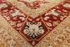 Chobi Peshawar Handmade Wool Area Rug - 8' 1" X 10' 4" - Golden Nile