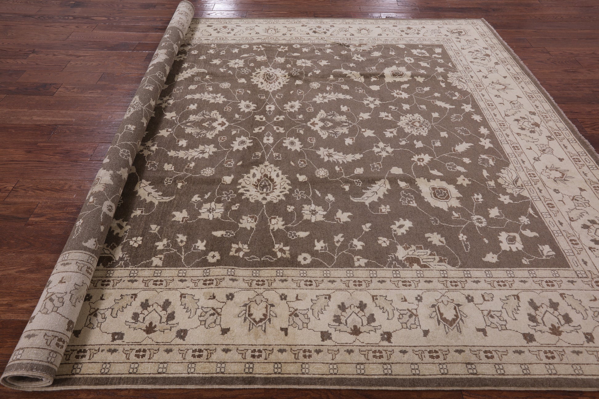Peshawar Handmade Area Rug - 8' 4" X 9' 9" - Golden Nile