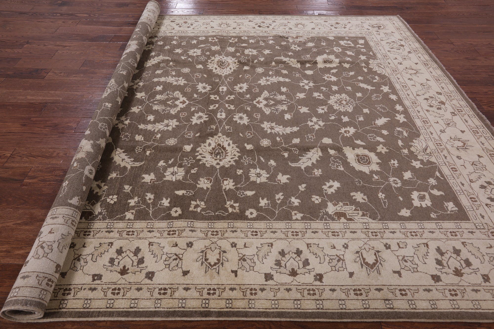 Peshawar Handmade Area Rug - 8' 4" X 9' 9" - Golden Nile