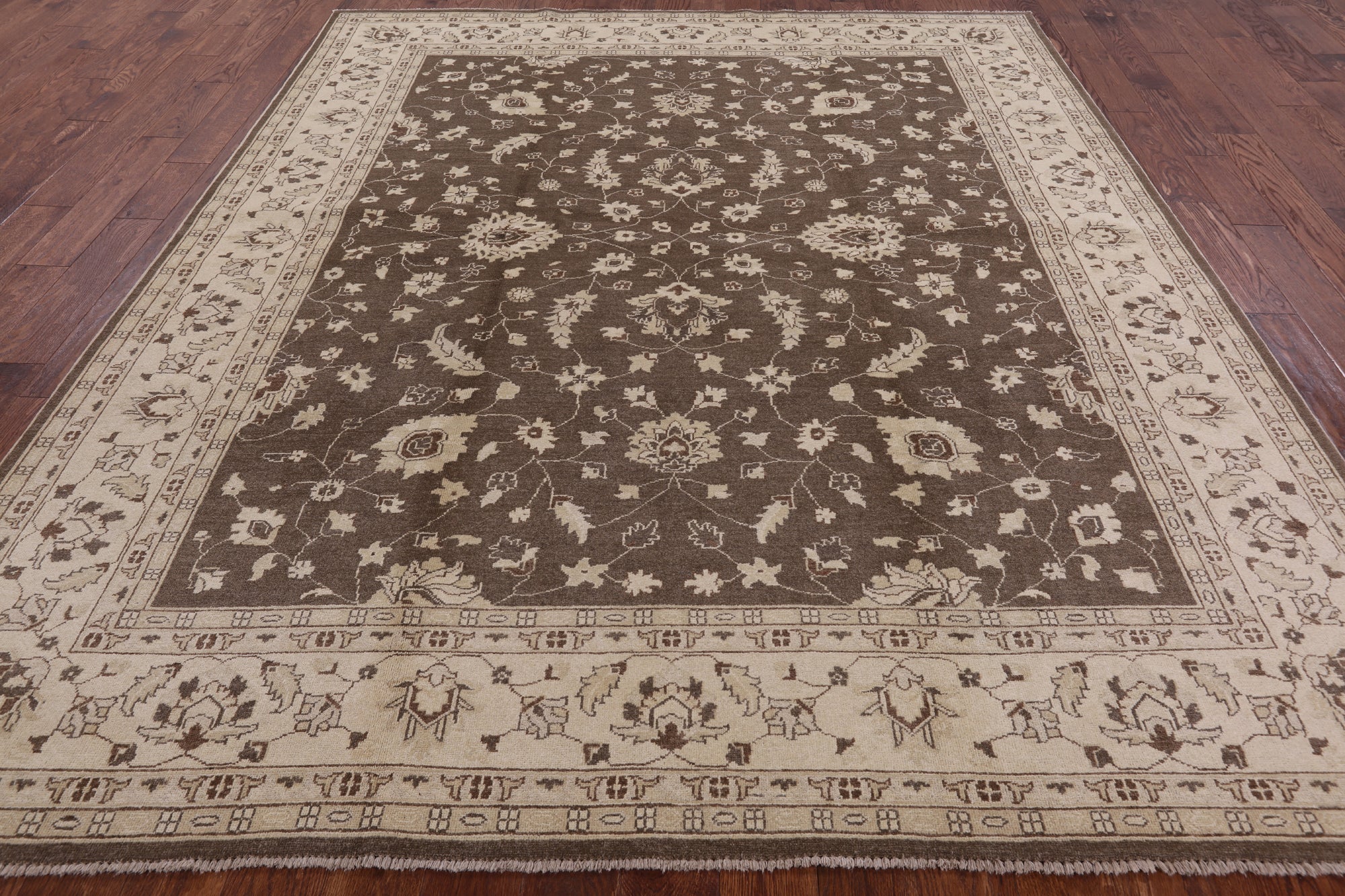 Peshawar Handmade Area Rug - 8' 4" X 9' 9" - Golden Nile