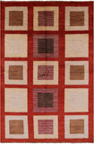 Persian Gabbeh Hand Knotted Wool Area Rug - 5' 9" X 8' 6" - Golden Nile