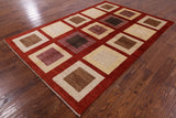 Persian Gabbeh Hand Knotted Wool Area Rug - 5' 9" X 8' 6" - Golden Nile