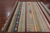 Gabbeh Wool Area Rug - 8' 3" X 10' 1" - Golden Nile